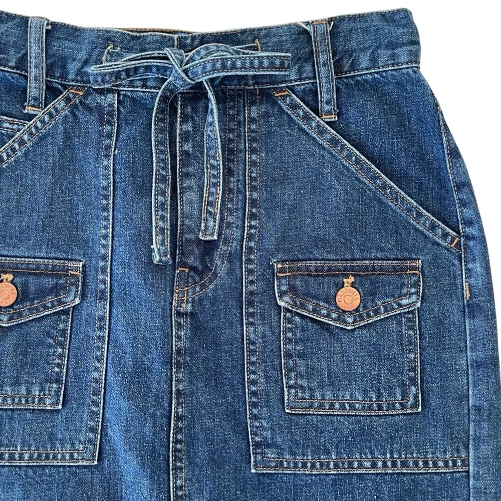 Madewell Denim Pencil Skirt Midi High Waist Size 24